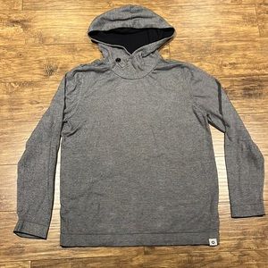 Jack & Jones Core small stripe patterned cross neck hoodie